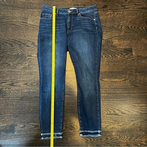 Women’s | LOFT Skinny Curvy Doible Fringed Jeans | Size 28/6 - Picture 7 of 8